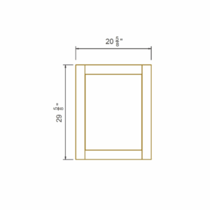 13 Natural Wood - Base Decorative Panels 21"