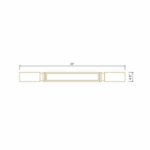 Square Decorative Leg - Large