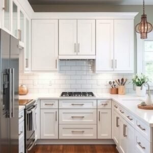 White Shaker - Tall Cabinets Pantry