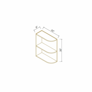 Base End Open Shelves